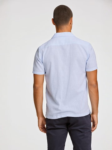 Lindbergh Regular fit Button Up Shirt in Blue