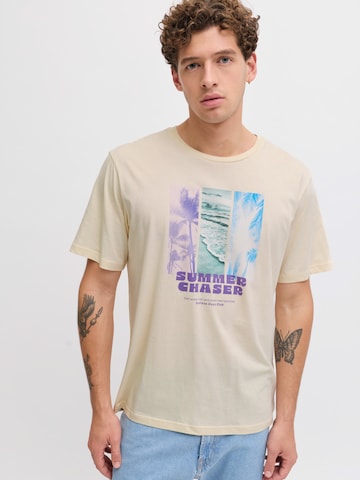 JJ Rebel Majica 'JREBMILES' | bež barva