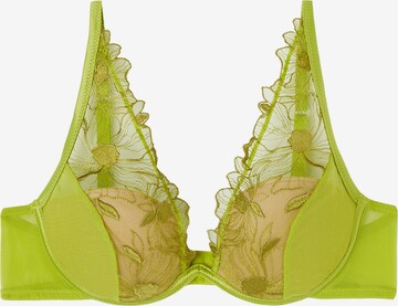 INTIMISSIMI Triangle Bra 'SWEET LIKE SUGAR' in Green: front