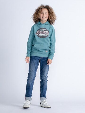 Petrol Industries Sweatshirt 'Evanston' in Blauw: voorkant