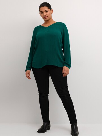 KAFFE CURVE Blouse 'Ami' in Green