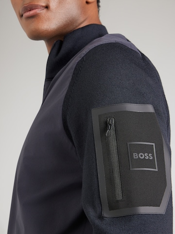 BOSS - Casaco de malha 'Momentum-X' em azul