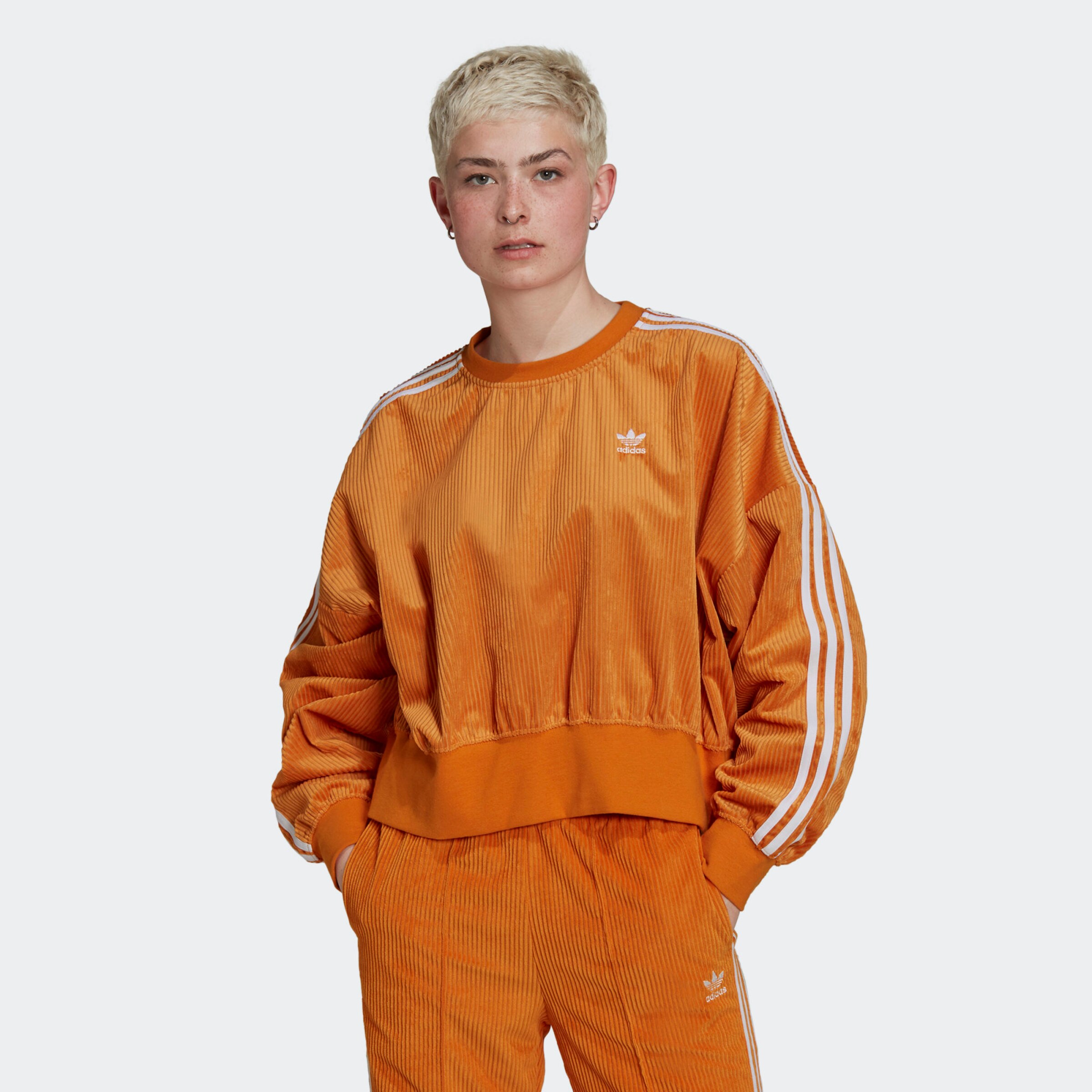 Femme Sweat-shirt ADIDAS ORIGINALS en Orange 