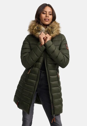 Cappotto invernale 'Rose' di MARIKOO in verde: frontale