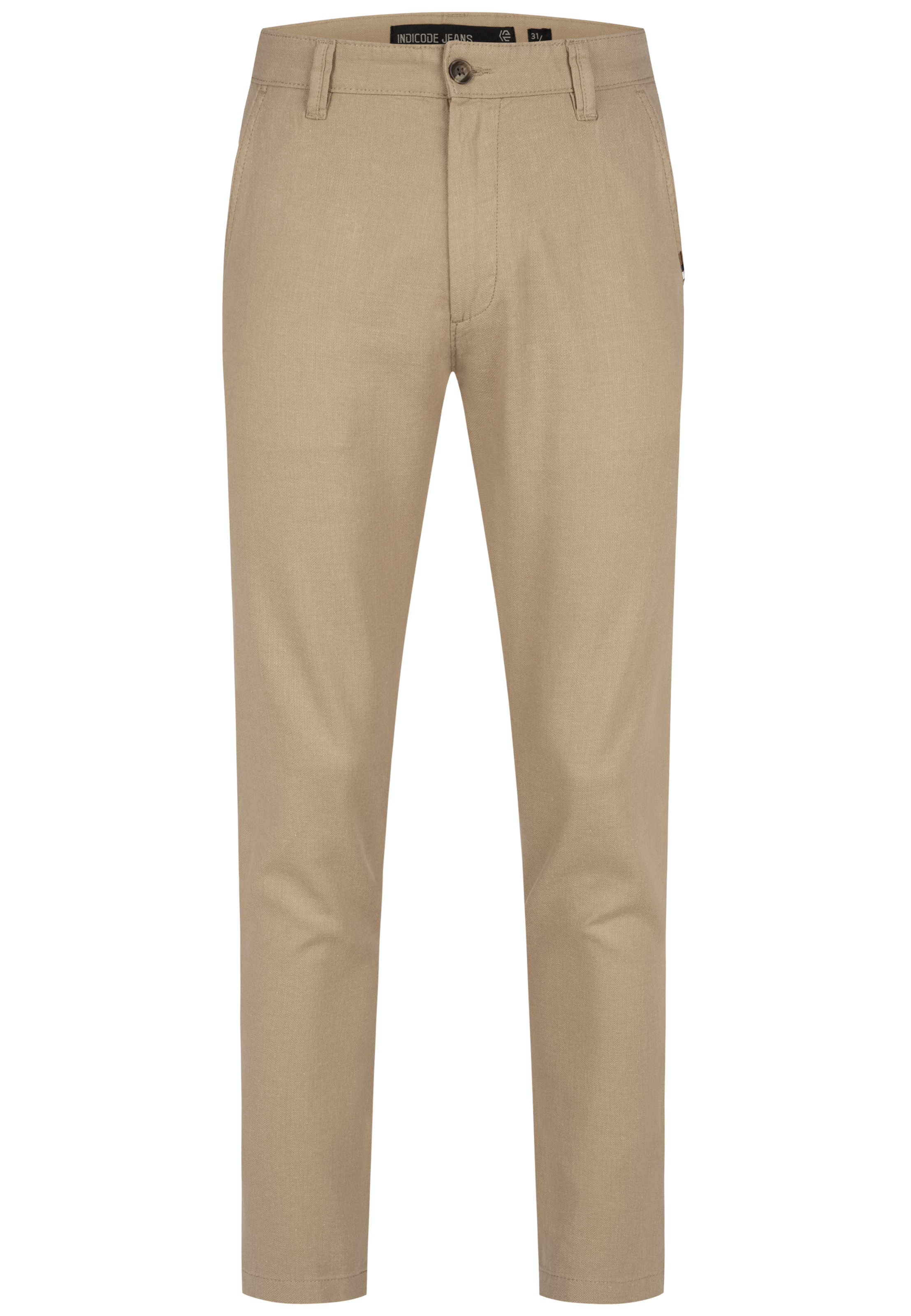 INDICODE JEANS Trousers in Beige: front
