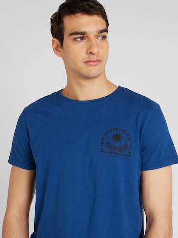 BLEND T-shirt i blå