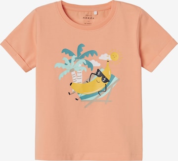 NAME IT T-shirt 'VUX' i orange: framsida