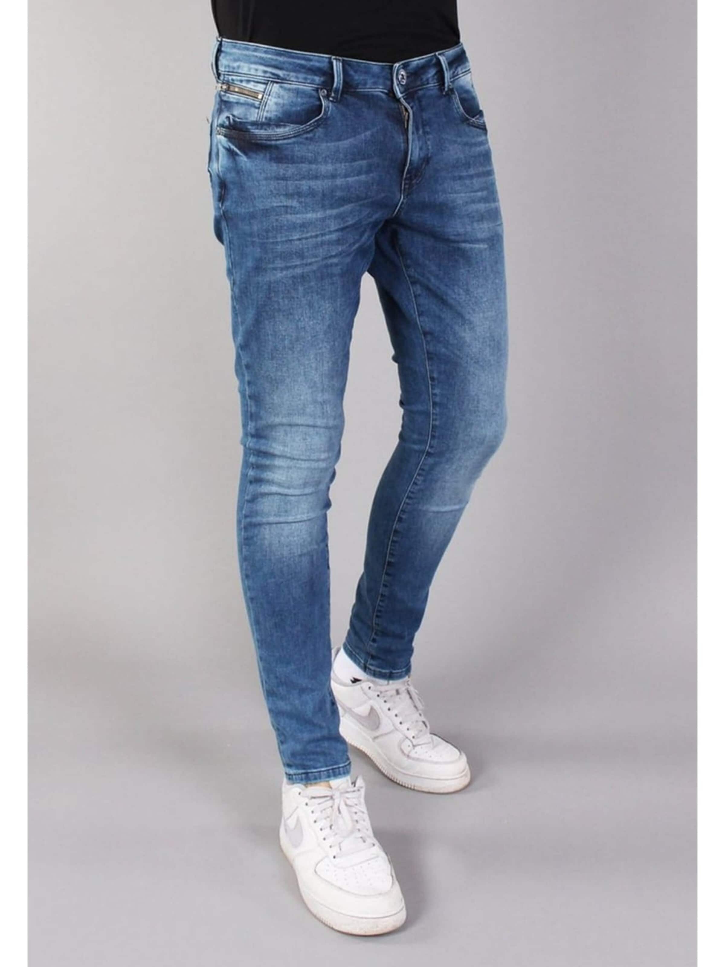 Gabbiano Baggy Jeans 'ultimo' in Blue: front