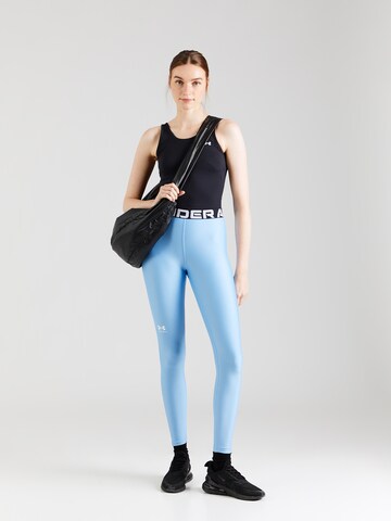 Skinny Pantalon de sport 'Authentics' UNDER ARMOUR en bleu