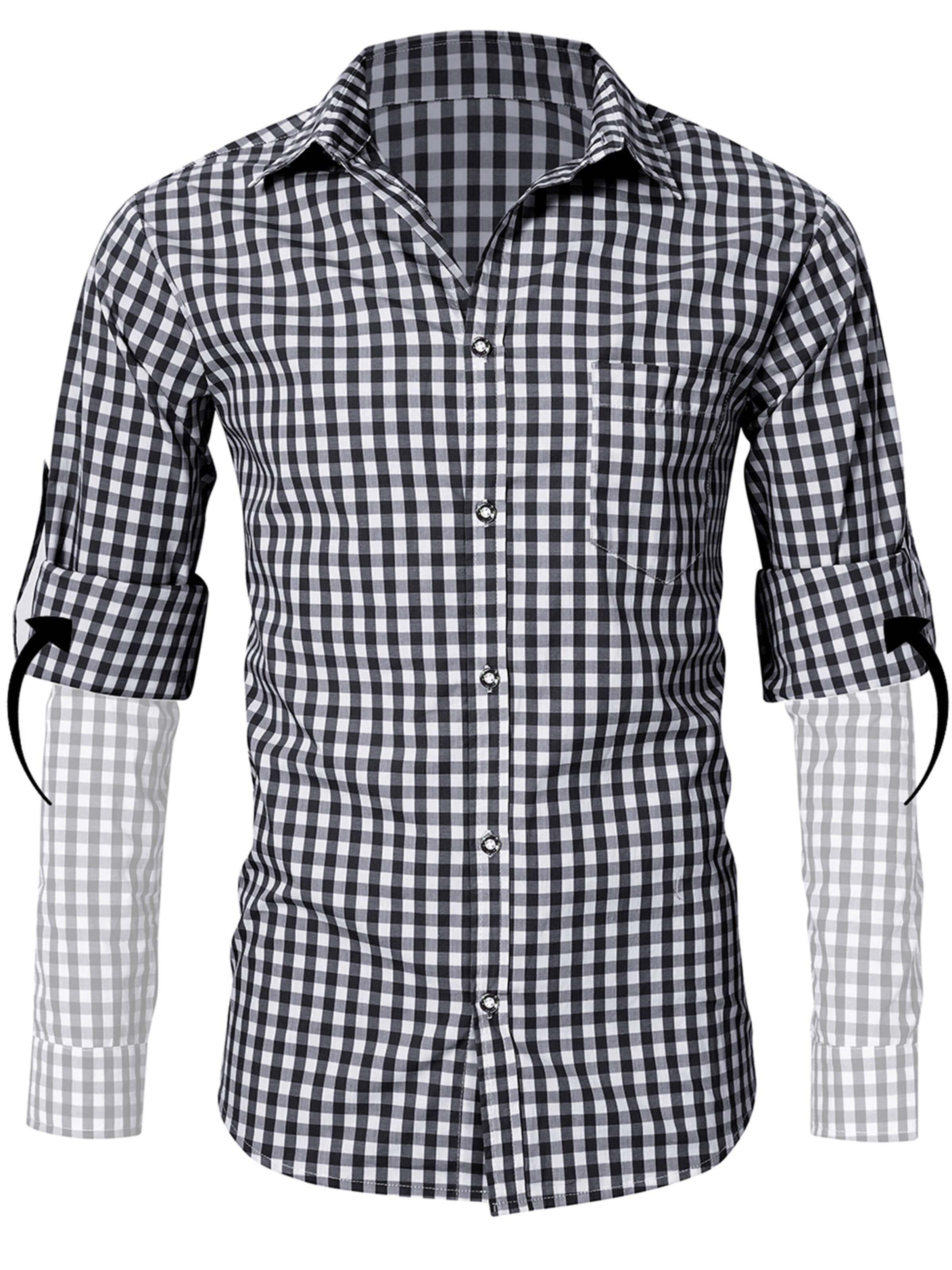KoJooin Regular fit Button Up Shirt in Black: front