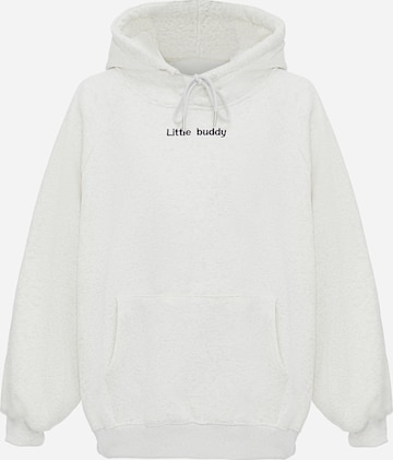 HOMEBASESweater majica - bijela boja: prednji dio