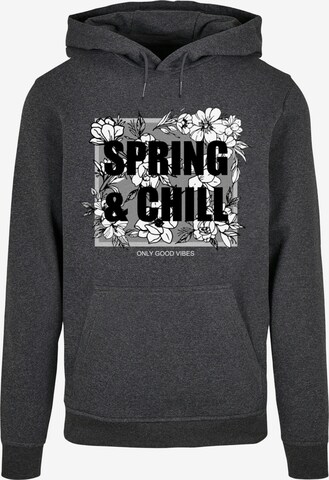 Merchcode Sweatshirt 'Spring And Chill' in Grau: predná strana