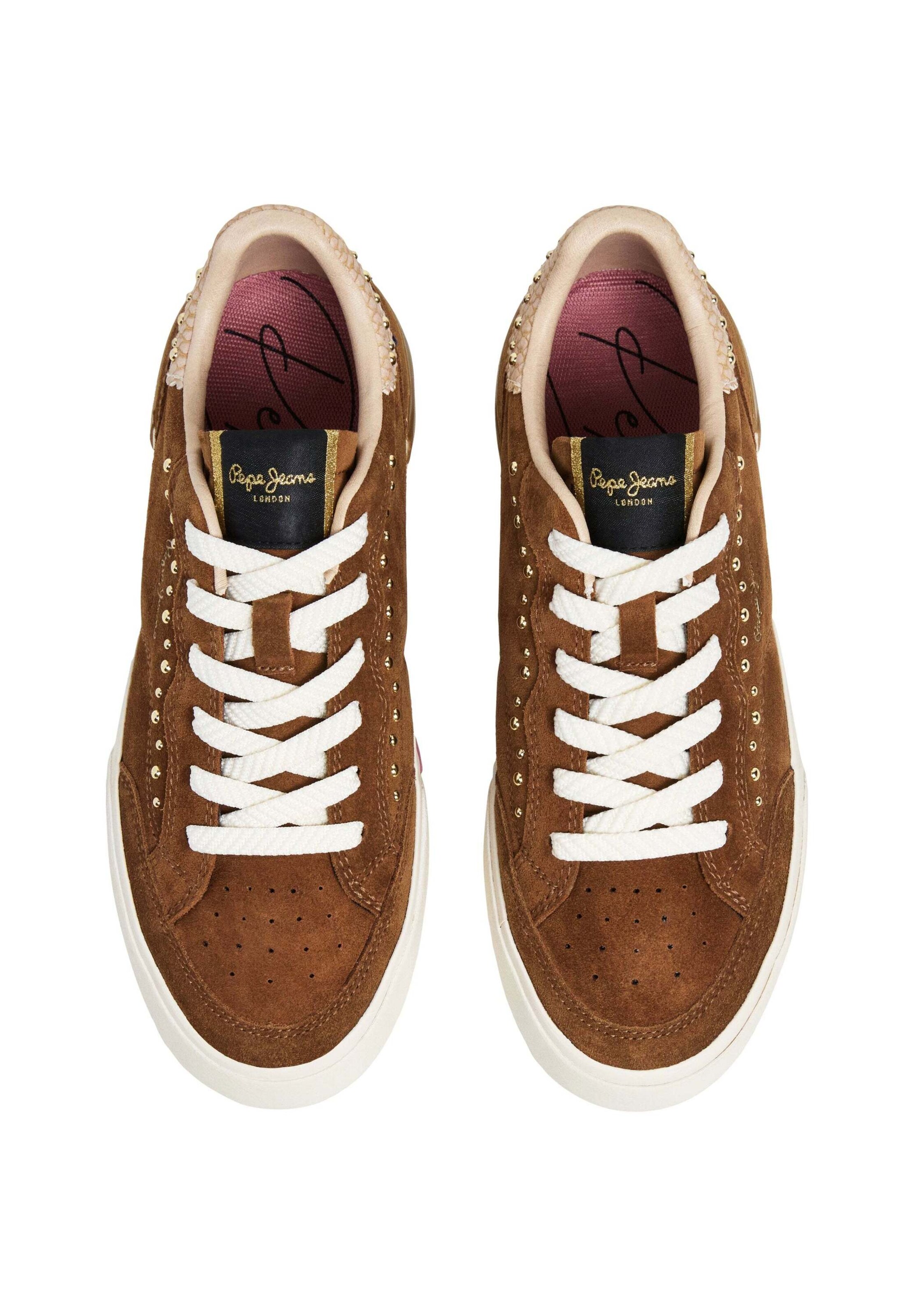 Pepe Jeans Sneaker 'Milan West' in Braun