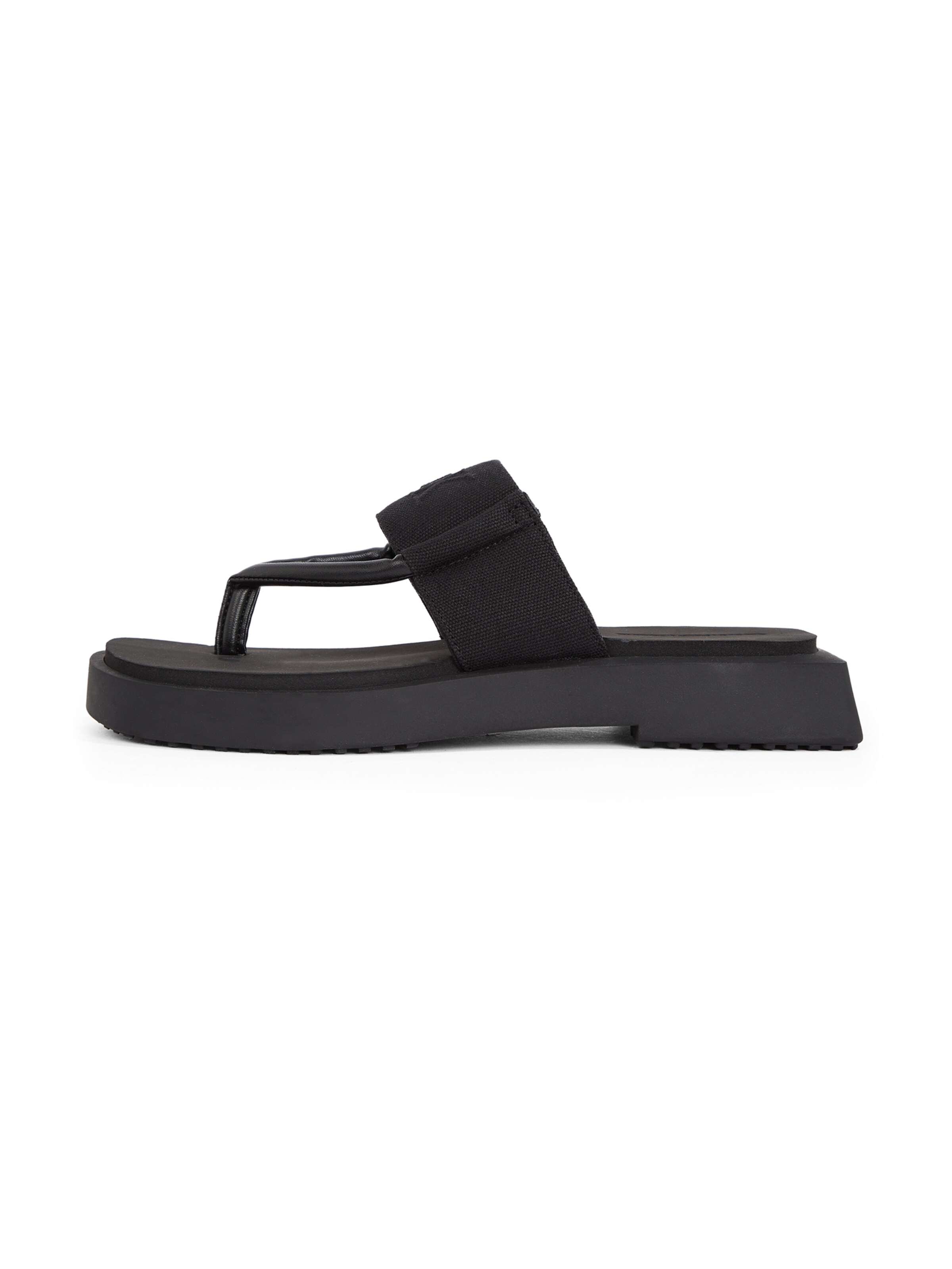 Infradito di Calvin Klein in nero: frontale