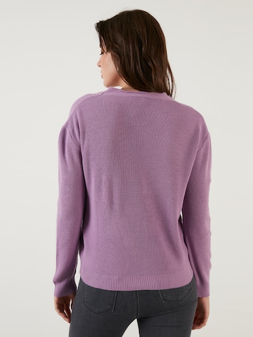 LELA Knit Cardigan in Purple