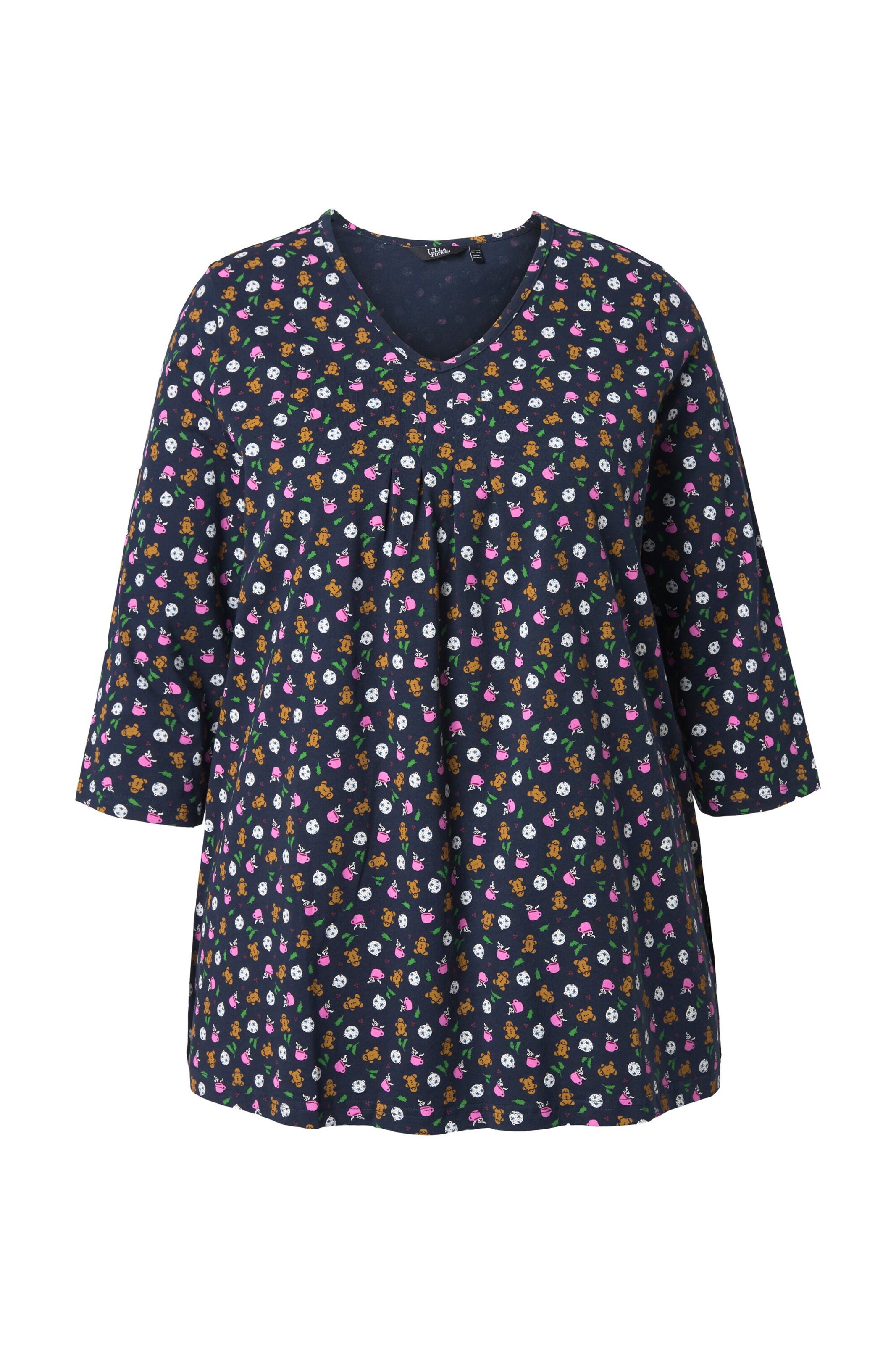 Ulla Popken Shirt in Blauw: voorkant