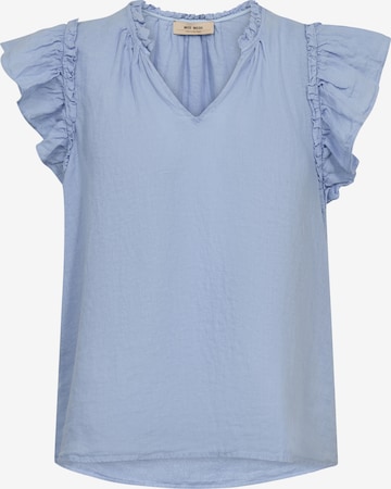 MOS MOSH Blouse 'MMTea' in Blauw: voorkant