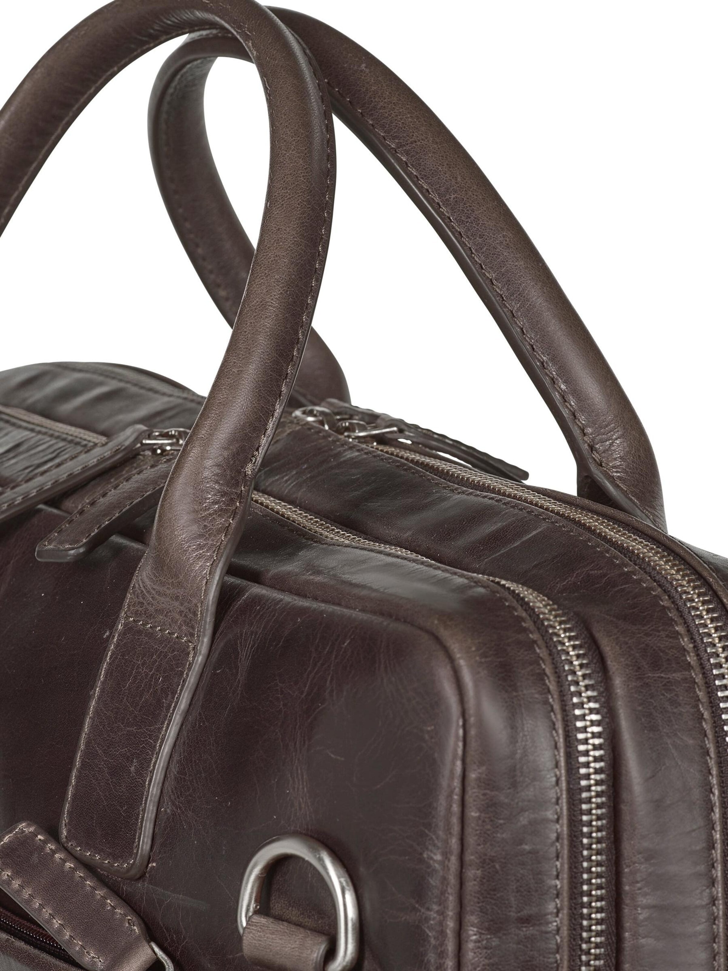 Howard London - Bolsa para portátil 'Laptop Bag Stanley Dark Brown' en marrón