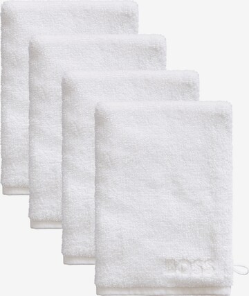 BOSS Washcloth 'PLAIN' in White: front