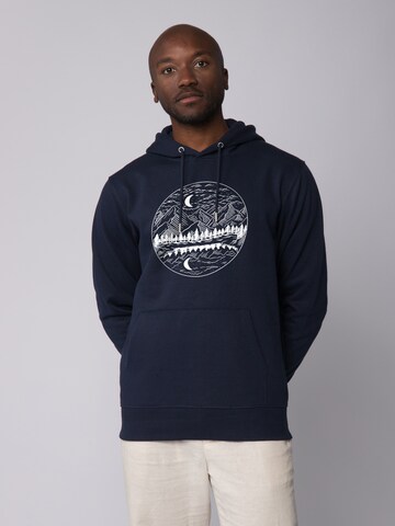 Sweat-shirt Watapparel en bleu : devant