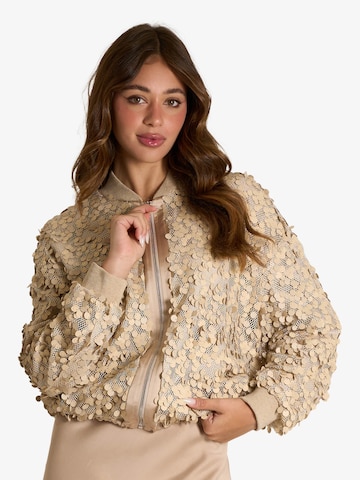 Veste mi-saison HAVE ONE en beige : devant