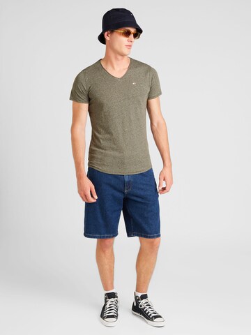 Tommy Jeans Regular Fit T-Shirt 'JASPE' in Grün
