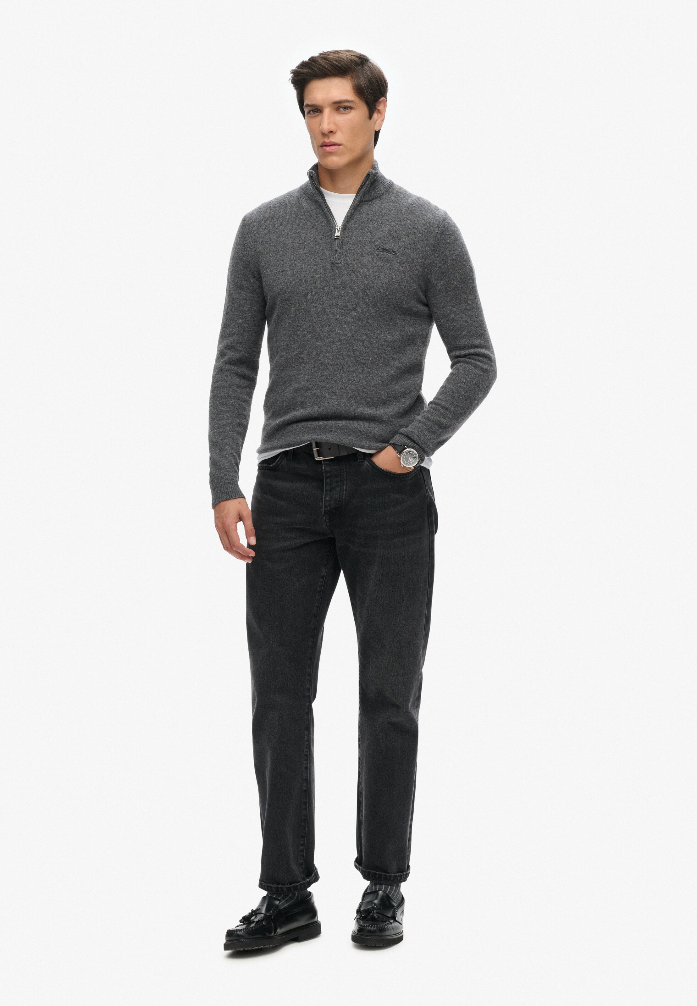 Superdry Sweater 'Essential' in Grey