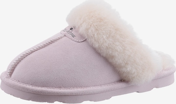 Bearpaw Slippers in Pink: front