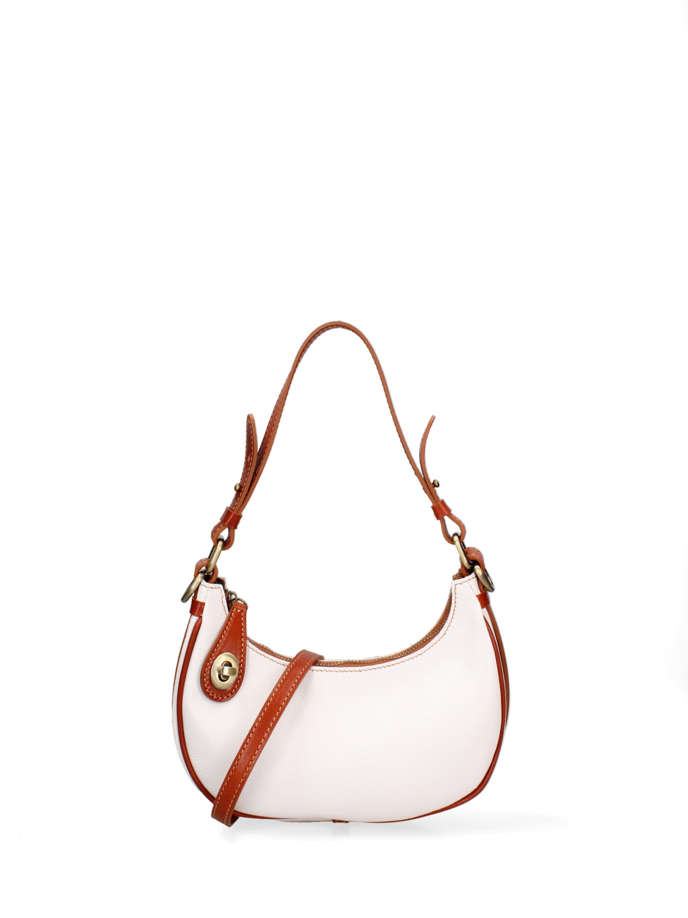 Viola Castellani Shoulder Bag 'False' in White: front