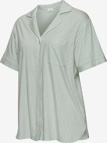 s.Oliver Pajama Shirt in Green