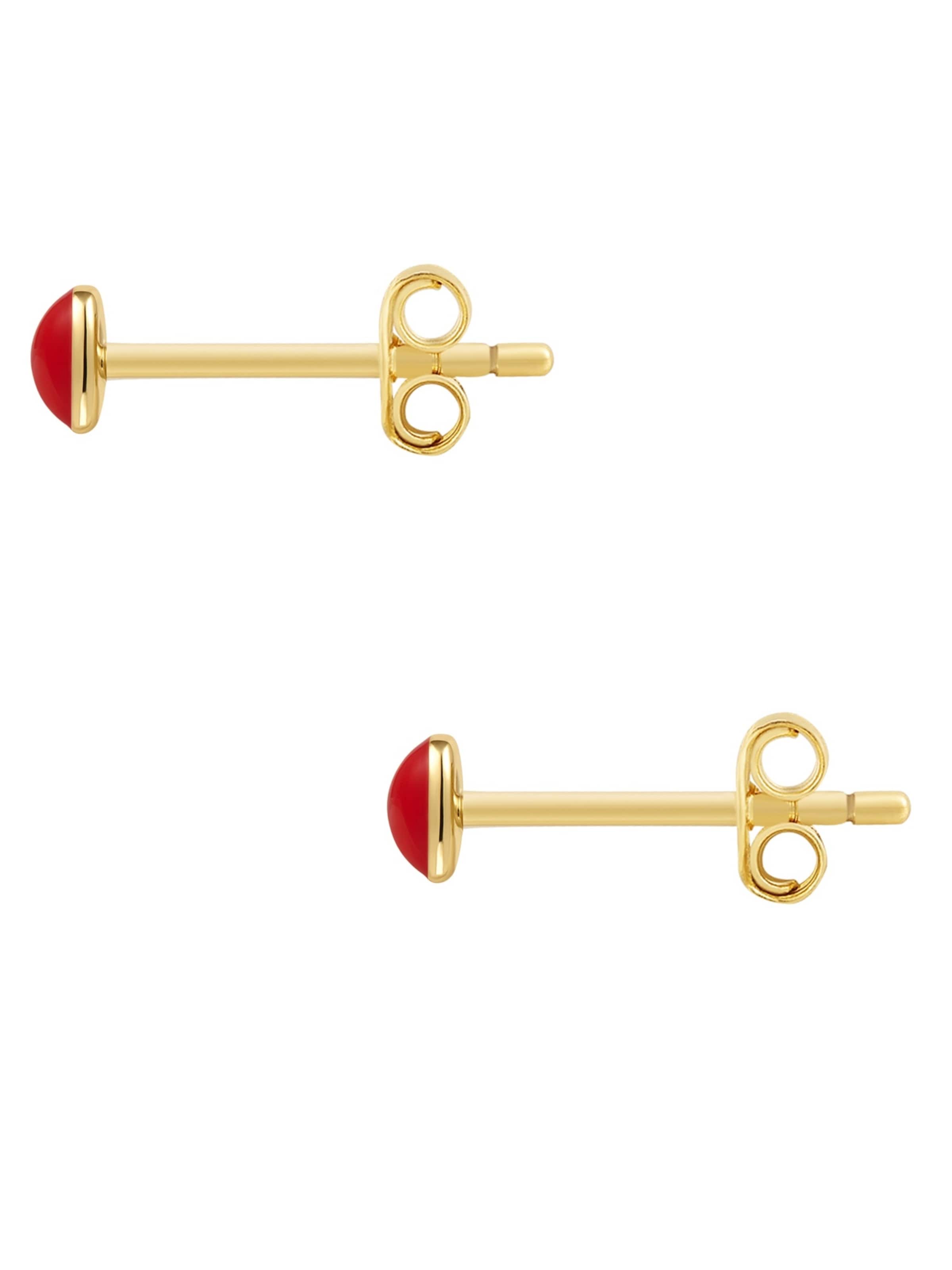 Boucles d'oreilles Glanzstücke München en rouge