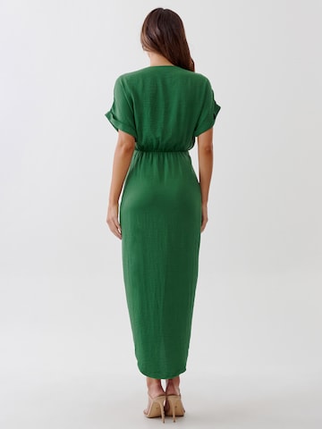 zaļš Tussah Kleita 'RAVEN DRESS': no aizmugures