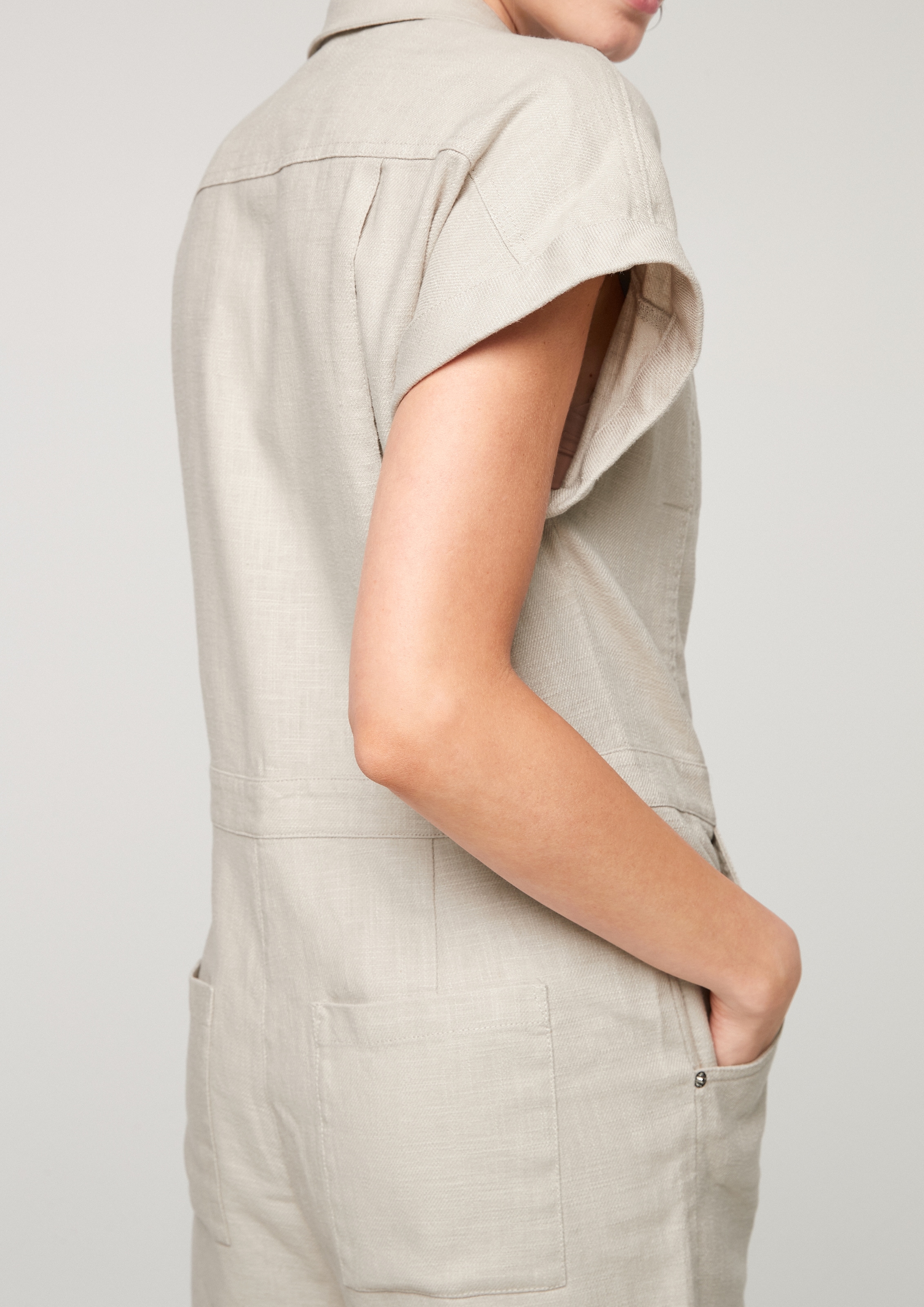 Q/S by s.Oliver Jumpsuit in Sand 