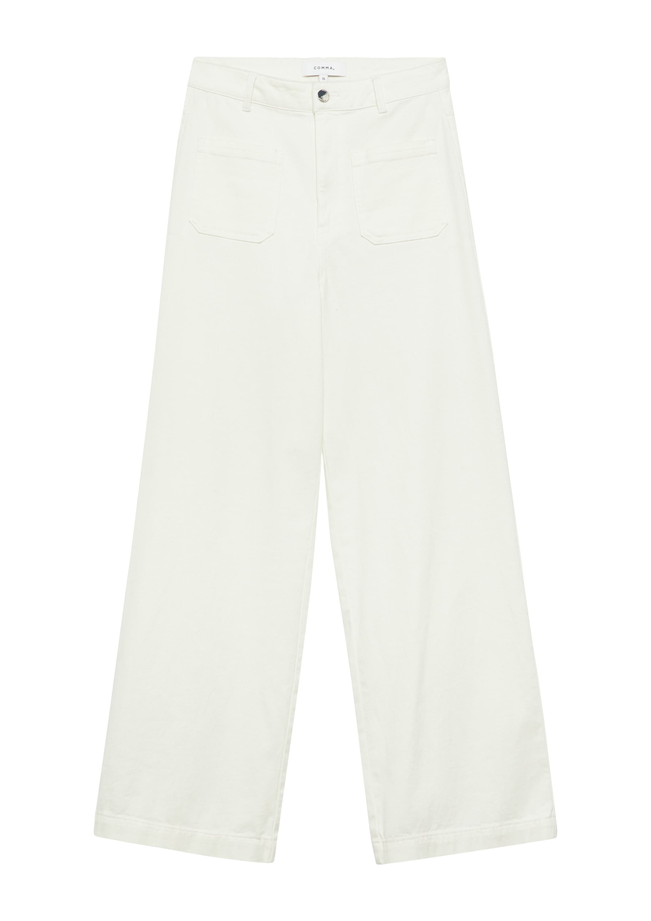COMMA Regular Jeans in White: front