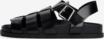 Tommy Jeans - Sandalias en negro: frente