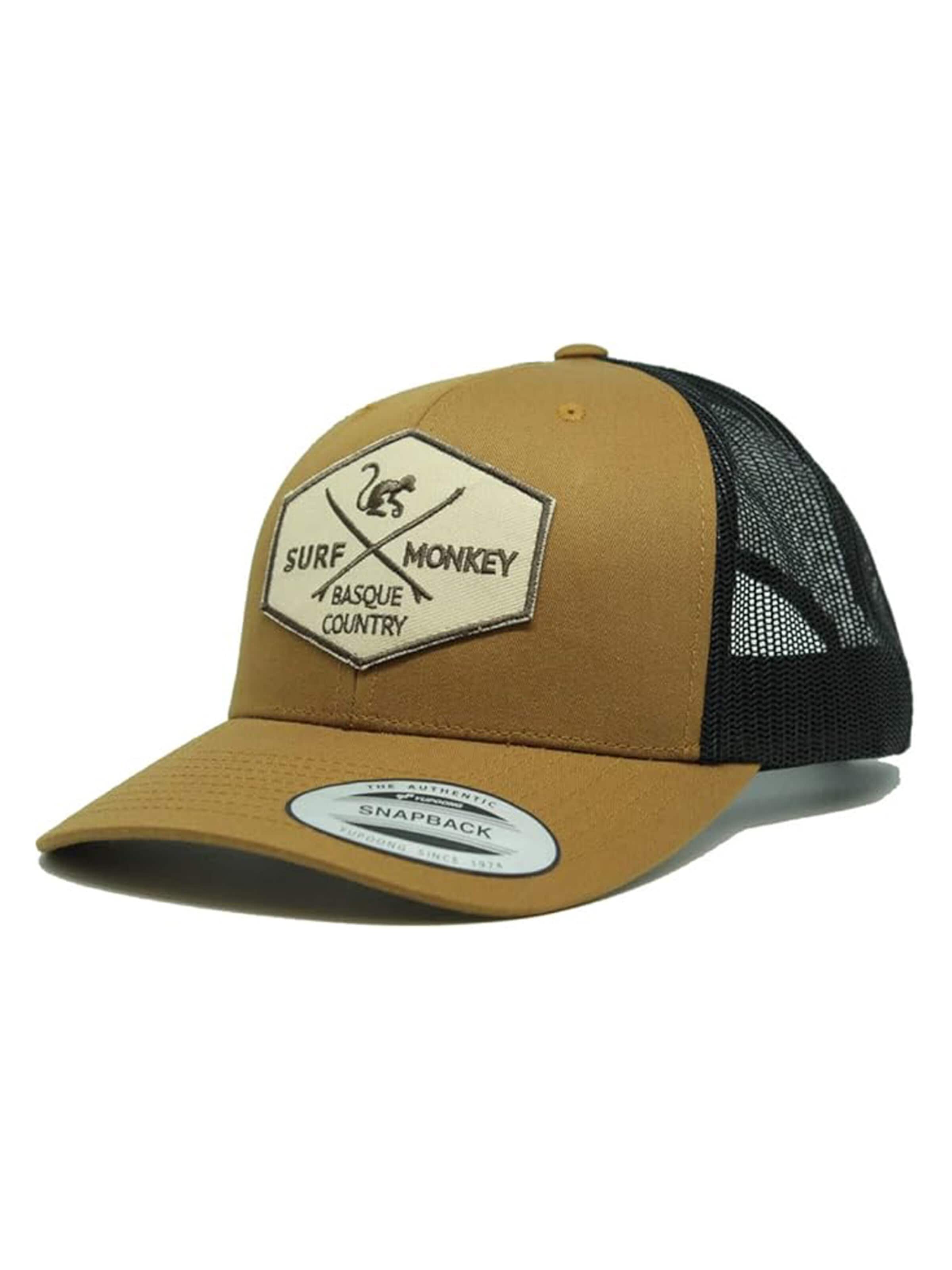 Casquette de sport Surf Monkey en marron : devant