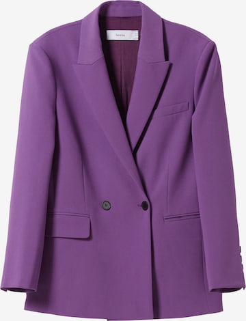 Blazer Bershka en violet : devant