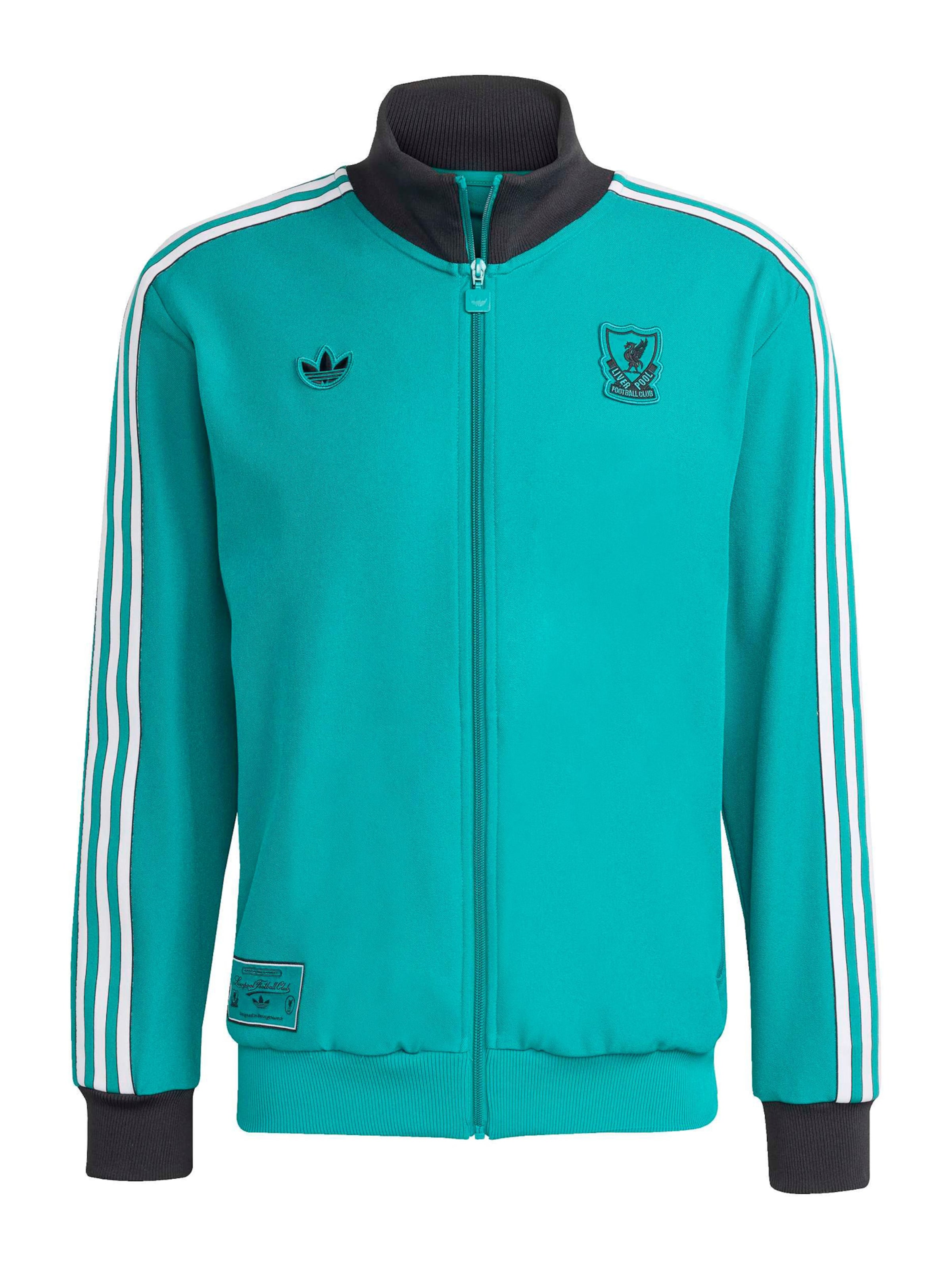 ADIDAS PERFORMANCE Athletic Zip-Up Hoodie 'Liverpool FC' in Turquoise / White, Item view