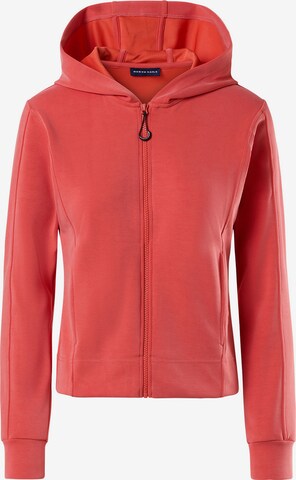 North Sails Zip-Up Hoodie in Red: front