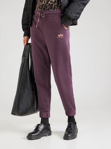 ALPHA INDUSTRIES Конический (Tapered) Штаны в Лиловый: спереди