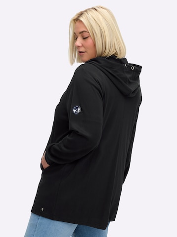 SHEEGO Sweatjacke in Schwarz