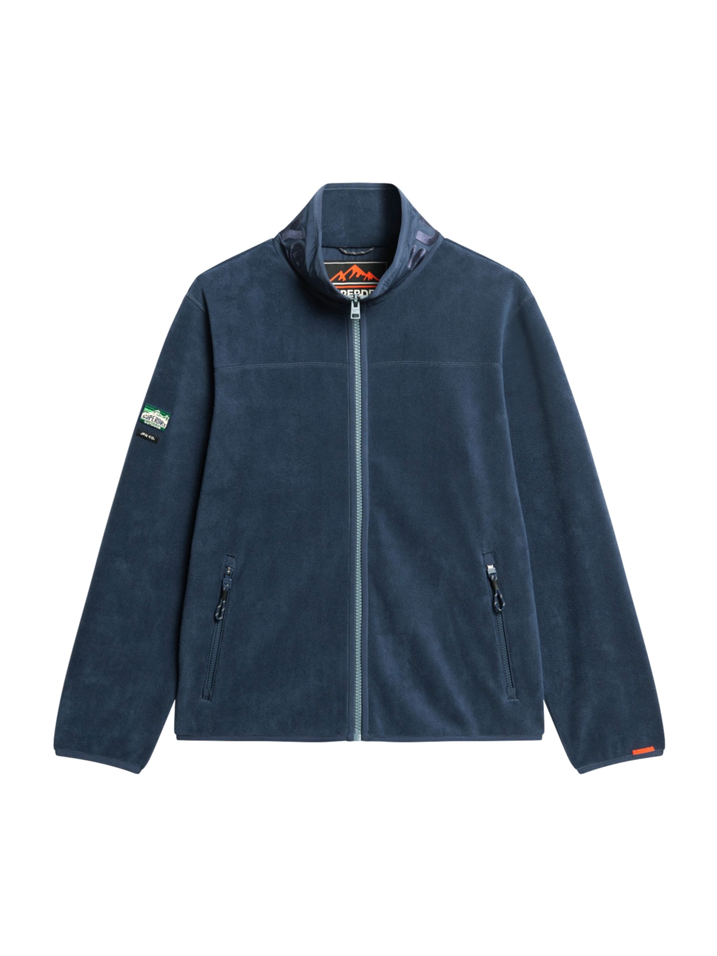 Superdry - Chaqueta polar en azul: frente