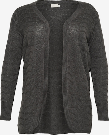 KAFFE CURVE Knit cardigan 'Emana' in Black: front