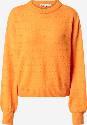 Pull-over 'LITA' ONLY en orange : devant