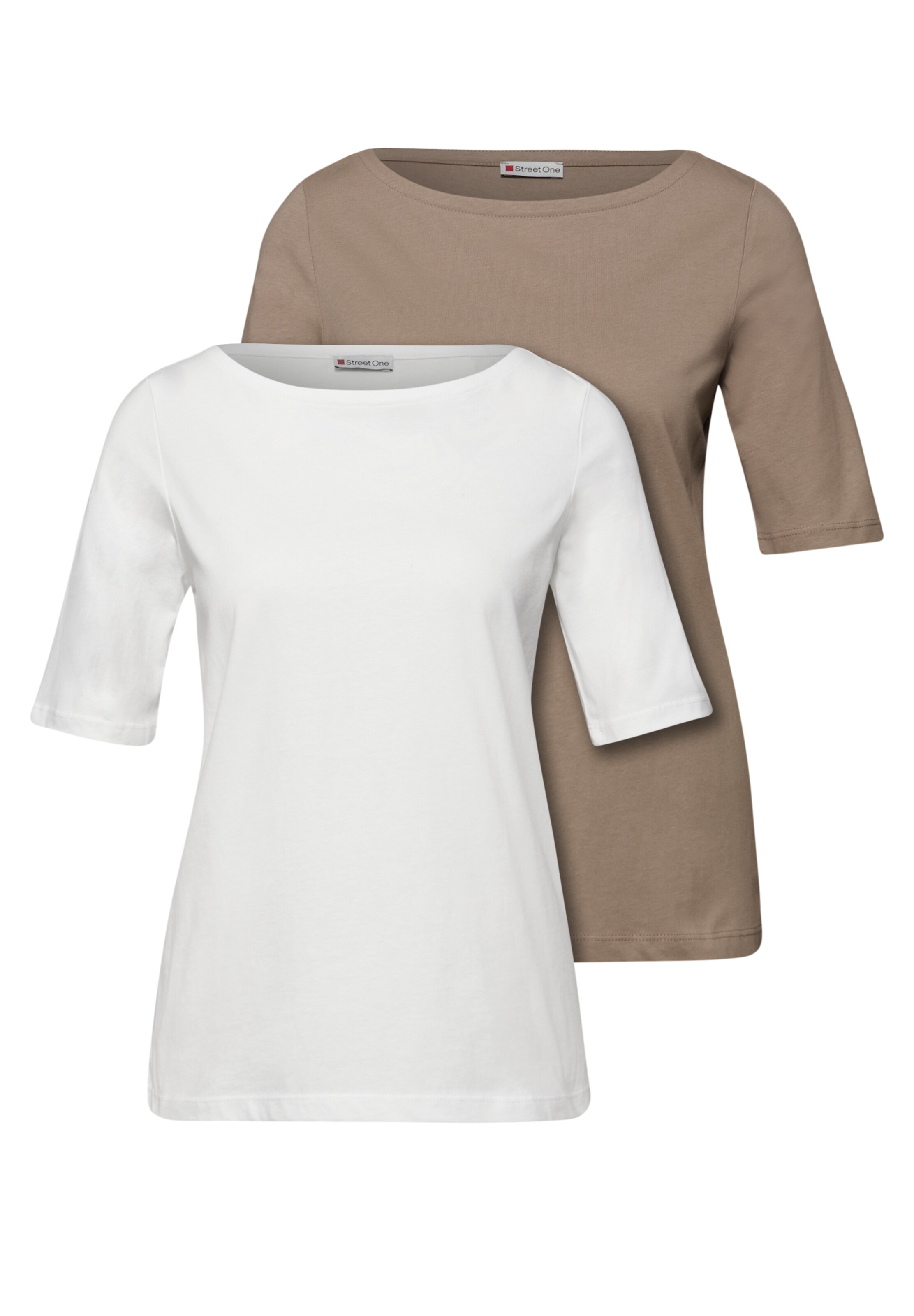 STREET ONE Shirt in Beige: front