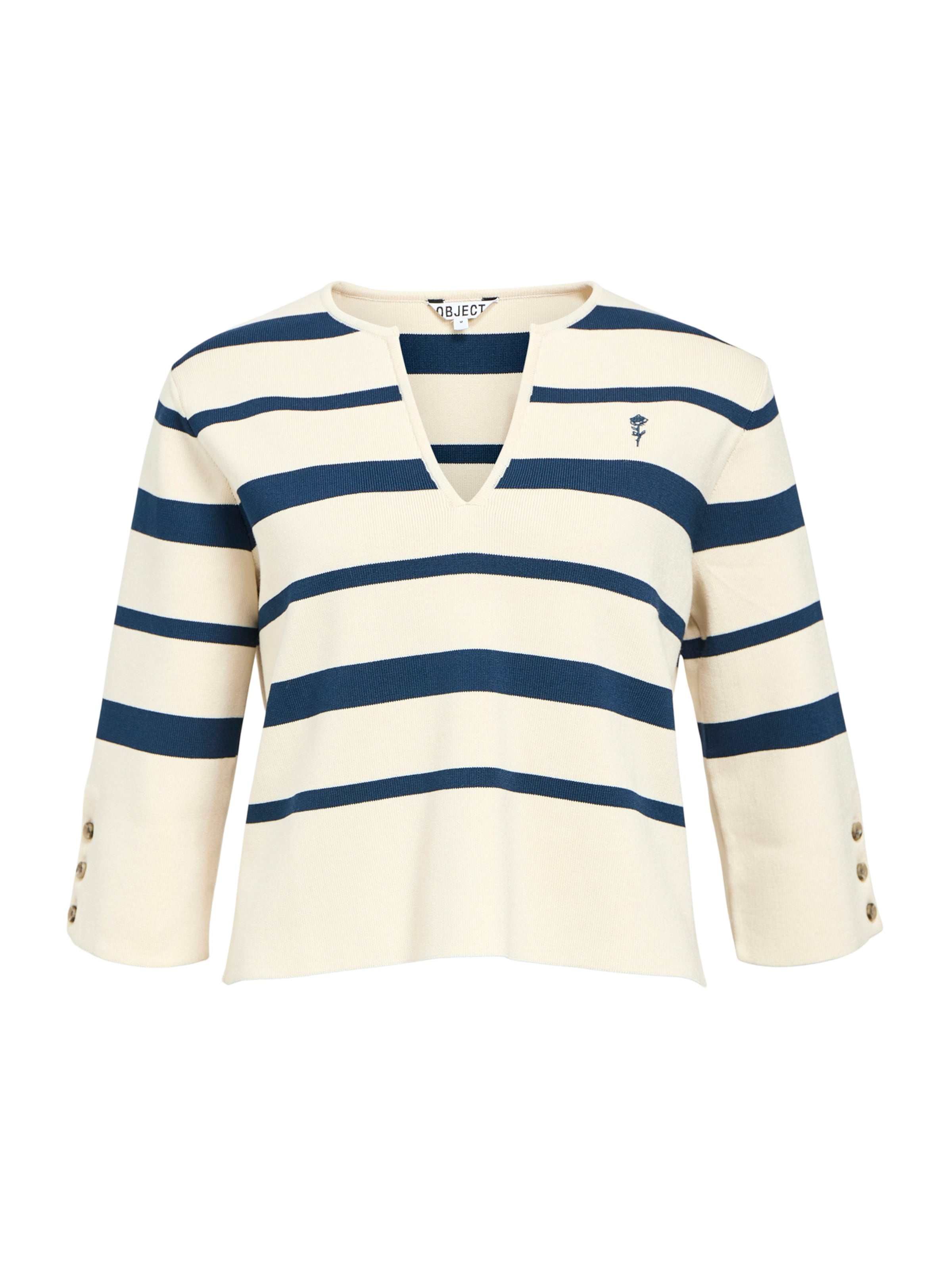 OBJECT Pullover 'OBJUta' in Weiß: Vorderseite