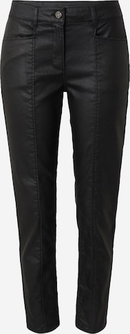 COMMA Slim fit Pants in Black: front