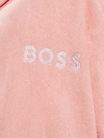 BOSS Home Long Bathrobe 'PLAIN' in Pink