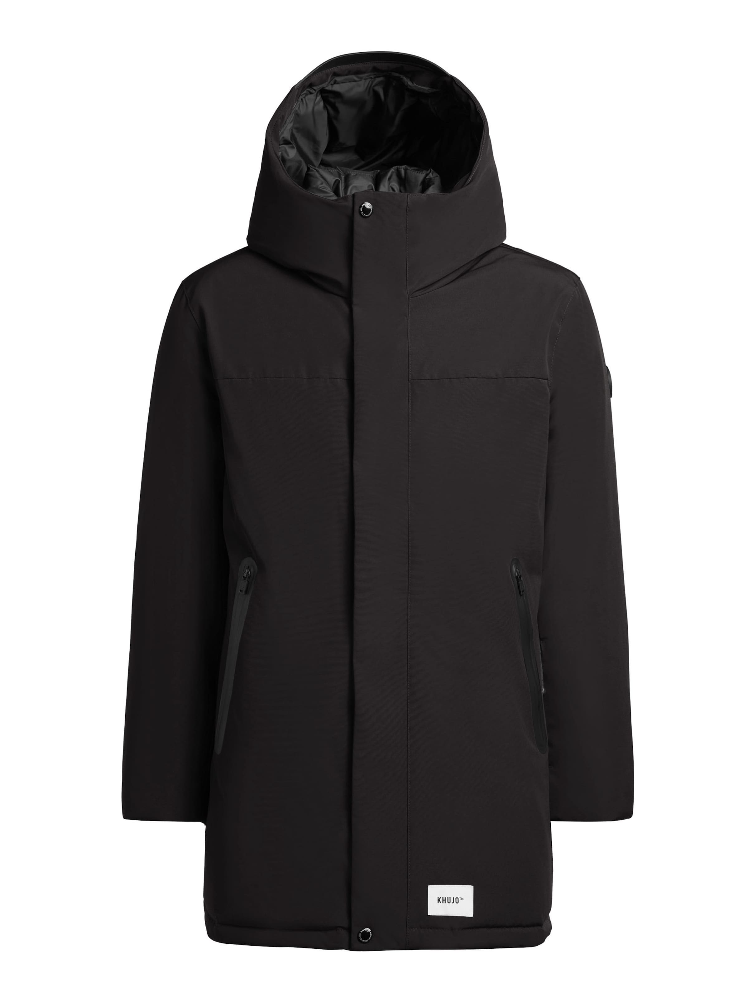 khujo Winter Jacket 'Kann2' in Black: front