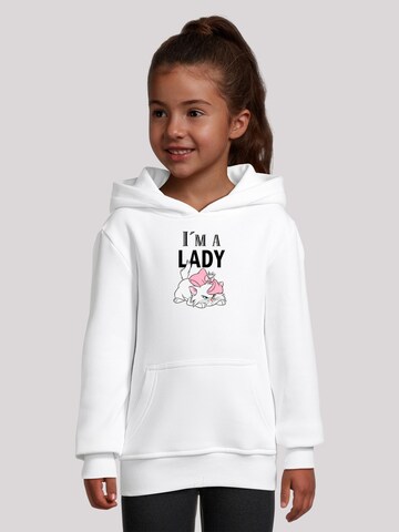 F4NT4STIC Sweatshirt 'Disney Aristocats Lady' in Weiß: Vorderseite